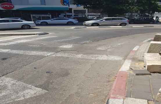 מעבר חציה לא תקין